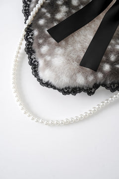 My True Form fawn heart bag in black by Angel Ruche, photo 6