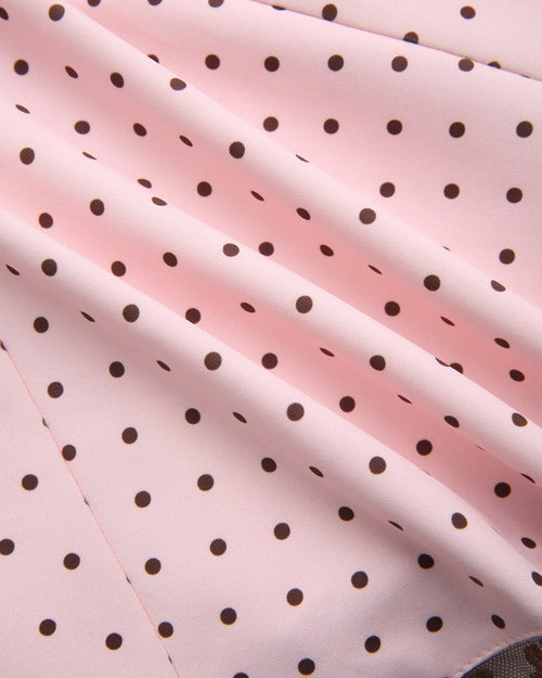 Dolly polka dot dress with petticoat in pink mocha by Angel Ruche, photo 30