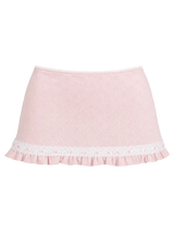 Sweetheart Cotton Pointelle Skirt
