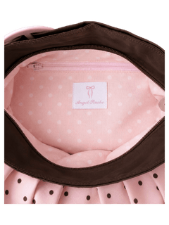 Dolly polka dot bag in pink mocha by Angel Ruche, photo 7