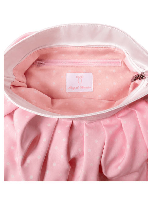 Dolly polka dot bag in pink by Angel Ruche, photo 7