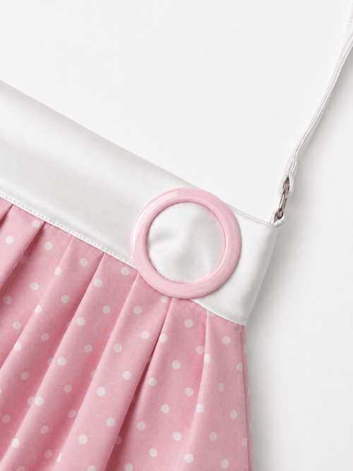 Dolly polka dot bag in pink by Angel Ruche, photo 6