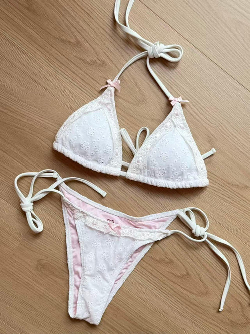 Coquette cotton eyelet in white by Angel Ruche, photo 18