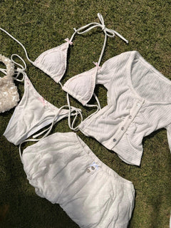 Coquette cotton eyelet in white by Angel Ruche, photo 19