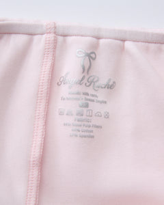 Whimsy Doll polka dot fold over shorts in pink by Angel Ruche, photo 16