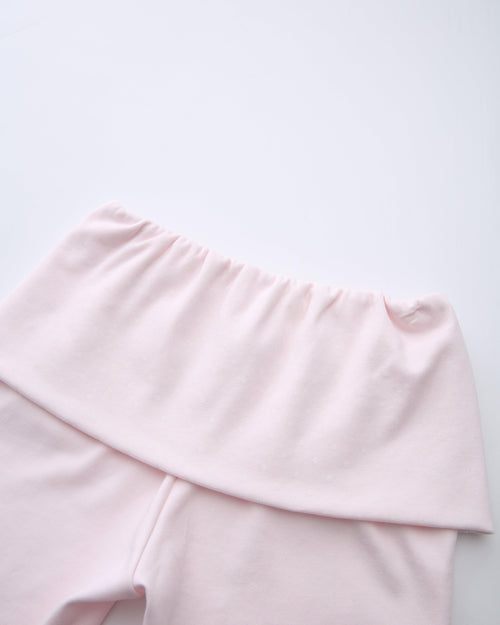 Whimsy Doll polka dot fold over capri pants in pink by Angel Ruche, photo 19