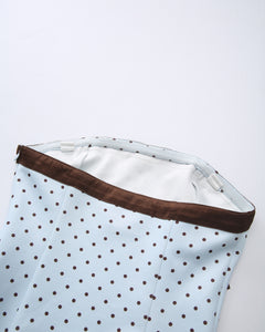 Dolly polka dot dress with petticoat in baby blue by Angel Ruche, photo 22