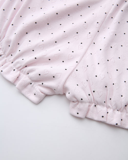 Sweetheart polka dot pointelle skirt in pink by Angel Ruche, photo 19
