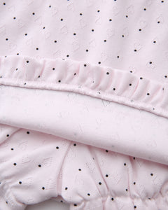 Sweetheart polka dot pointelle skirt in pink by Angel Ruche, photo 18