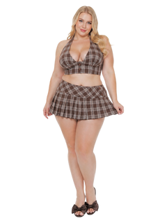 Girly Plaid outfit in brown by Angel Ruche, photo 9
