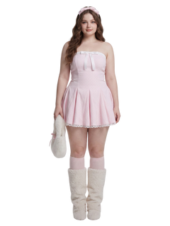 Dolly polka dot dress with petticoat in pink by Angel Ruche, photo 8