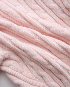 Lovergirl tie front cable knit cardigan in pink by Angel Ruche, photo 24