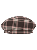 Blair preppy plaid beret in brown, coquette accessory by Angel Ruche