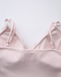 Snow Deer Print Chiffon Cotton Cami(Grey)