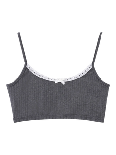 Ballerina Bliss bralette in grey, balletcore top by Angel Ruche