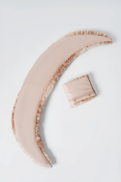 My True Form fawn fur collar and cuff set in light brown by Angel Ruche, photo 4