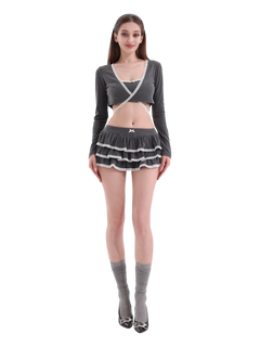 Ballerina Bliss 3 piece set in grey by Angel Ruche, photo 4