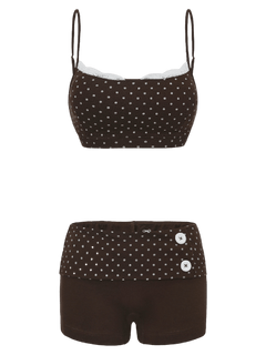 Whimsy Doll cotton polka dot activewear by Angel Ruche, photo 14
