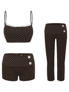 Whimsy Doll cotton polka dot activewear by Angel Ruche, photo 16