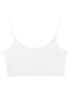 Ballerina Bliss bralette in cream white, balletcore top by Angel Ruche