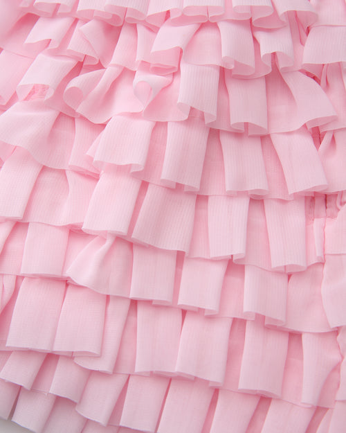 Delicate pink chiffon ruffle shorts by Angel Ruche, photo 21