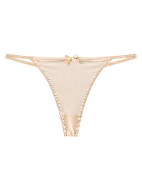 Beige thong for the Whimsy Doll activewear collection by Angel Ruche
