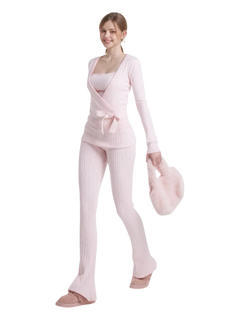 Colette cable knit set in soft pink by Angel Ruche, photo 8