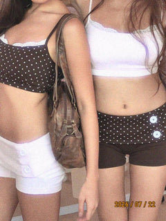 Whimsy Doll cotton polka dot activewear by Angel Ruche, photo 5