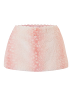 My True Form fawn fur lace skirt in pink, dollette aesthetic by Angel Ruche