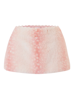 My True Form fawn fur lace skirt in pink, dollette aesthetic by Angel Ruche