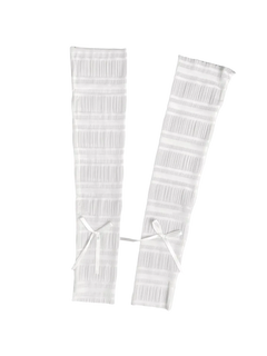 Ballerina leg warmer footless socks in white, balletcore accessory by Angel Ruche
