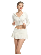 Marshmallow cable knit set in white, cozy knit matching set by Angel Ruche