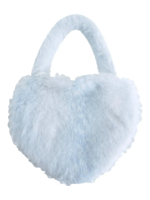 My True Form fawn heart bag in snow blue by Angel Ruche, photo 2