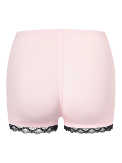 Basic pink safety shorts with black lace by Angel Ruche, photo 2