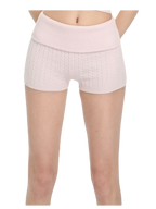 Spring Kissed knit shorts in baby pink, coquette knit bottoms by Angel Ruche