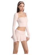 Pilate Princess 3 piece set in rose pink, balletcore outfit by Angel Ruche