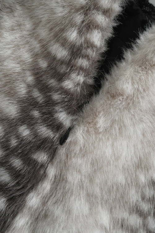 My True Form fur lace skirt in black by Angel Ruche, photo 7