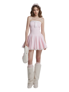 Dolly polka dot dress with petticoat in pink by Angel Ruche, photo 2