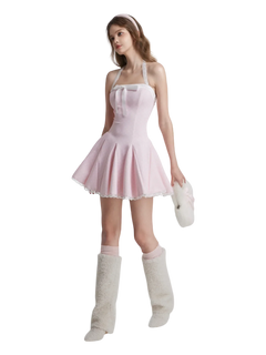 Dolly polka dot dress with petticoat in pink by Angel Ruche, photo 7