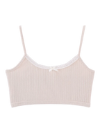 Ballerina Bliss bralette in beige, balletcore top by Angel Ruche
