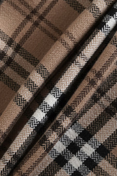 Girly Plaid pleated high rise skirt in khaki by Angel Ruche, photo 9