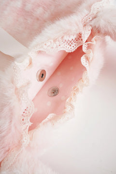 My True Form fawn heart bag in pink by Angel Ruche, photo 4