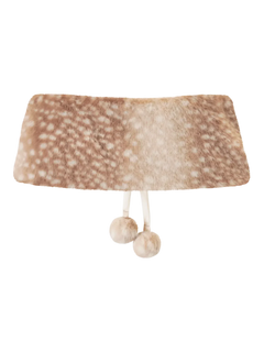 Sugar Pom fur pullover cape in deer print by Angel Ruche, photo 13