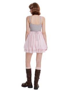 Lovergirl cable knit chiffon babydoll dress by Angel Ruche, photo 15