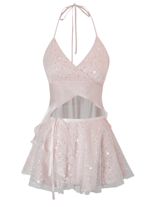 Pirouette sequin wrap set in pink by Angel Ruche, photo 7