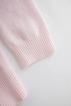 Ballet knit wrap cardigan in pink by Angel Ruche, photo 14