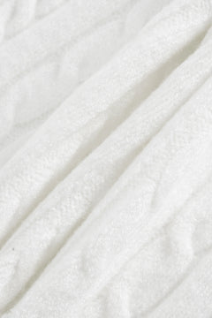 Marshmallow cable knit skirt in white by Angel Ruche, photo 7