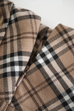 Girly Plaid pleated mini skirt in khaki by Angel Ruche, photo 8