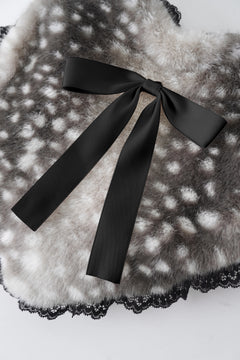 My True Form fawn heart bag in black by Angel Ruche, photo 4