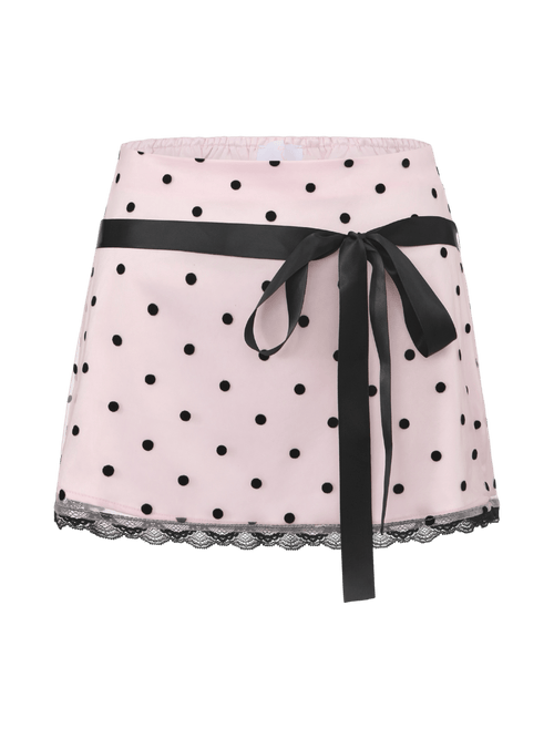 Dottie polka dot mesh skirt, coquette skirt by Angel Ruche